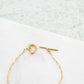 18K Gold PVD Stainless Steel Abstract Carabiner Bracelet