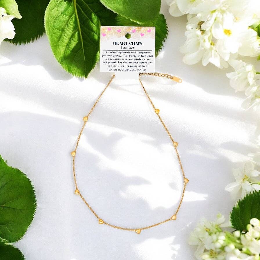 Dainty Heart - 18K Gold Plated, Waterproof Necklace
