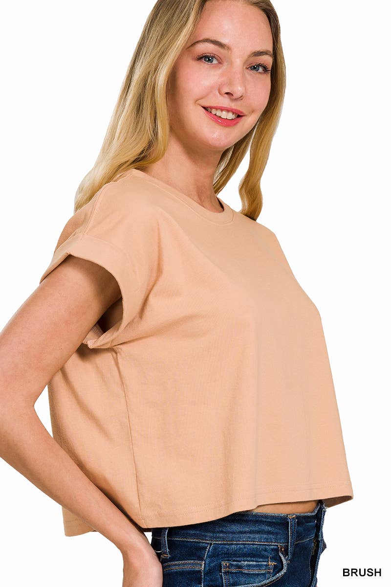 `".Cotton Short Sleeve Tee