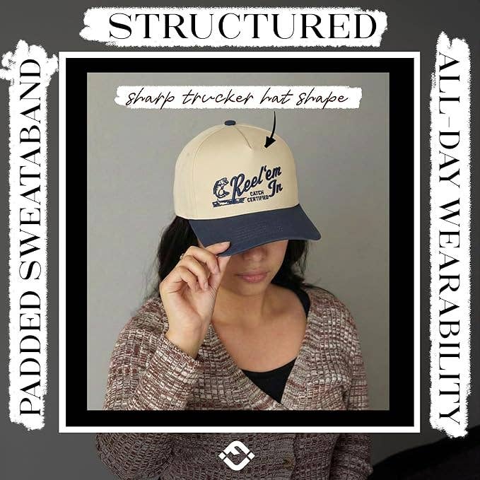2-Tone Cap -Reel 'Em In - Navy/Beige