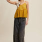 Wide-Leg Denim Drawstring Pants LP0256
