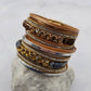Sunset Rhinestone Layered Leather Magnetic Bracelet