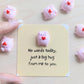 Big Hug Tiny Card - Mini Pig Holding Heart Comfort Gift