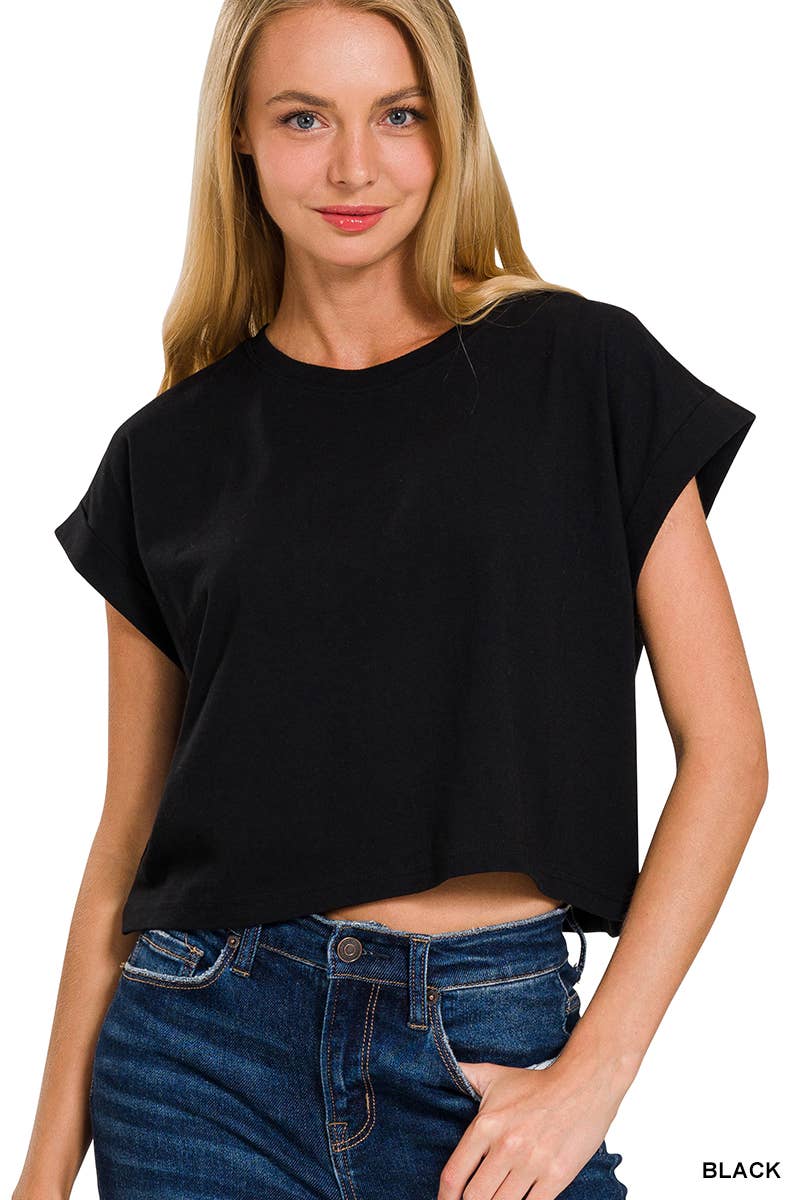 `".Cotton Short Sleeve Tee