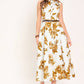 A printed woven midi dress - ID24034