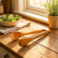 12" Bamboo Serving Tong with Fork End