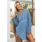 FRAYED VINTAGE WASHED WRINKLE SHIRT