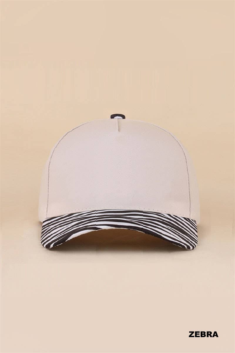 Plain Two Tone Canvas Cotton Snapback Hat