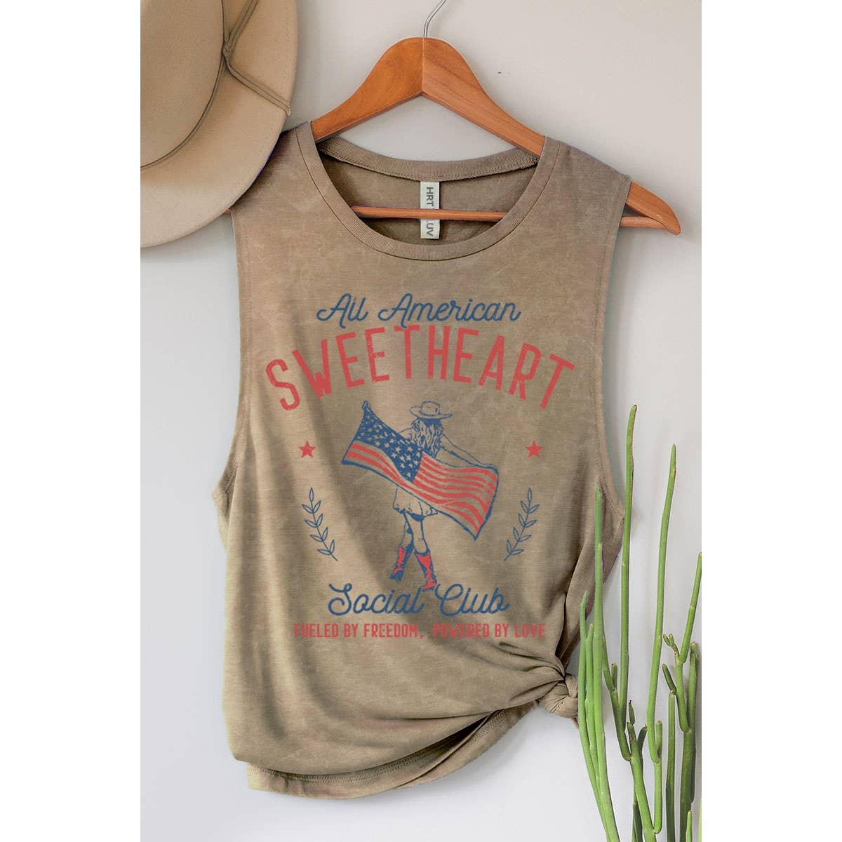 ALL AMERICAN SWEETHEART SOCIAL CLUB GRAPHIC TANK TOP