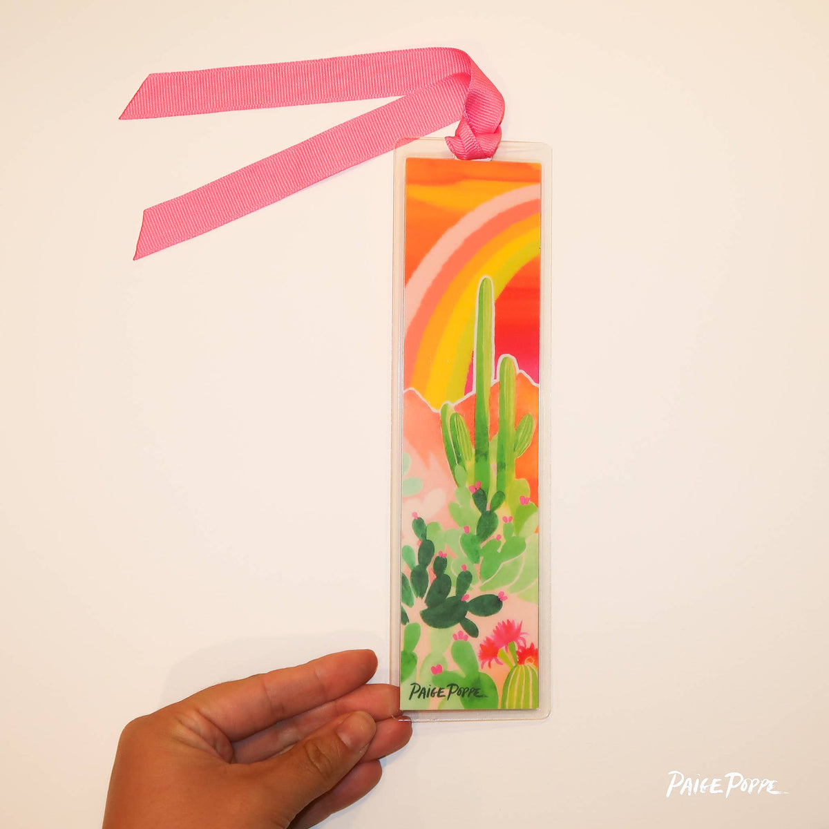 "Desert Rainbow" Ribboned Bookmark