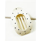 Polkadot Printed Oval Flat Hair Claw