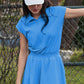 BUTTER SHORT SLEEVE QUARTER ZIP ROMPER