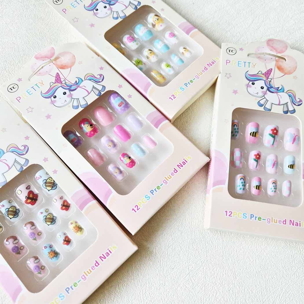 Fun Fake Artificial Kid's False Nail Tips