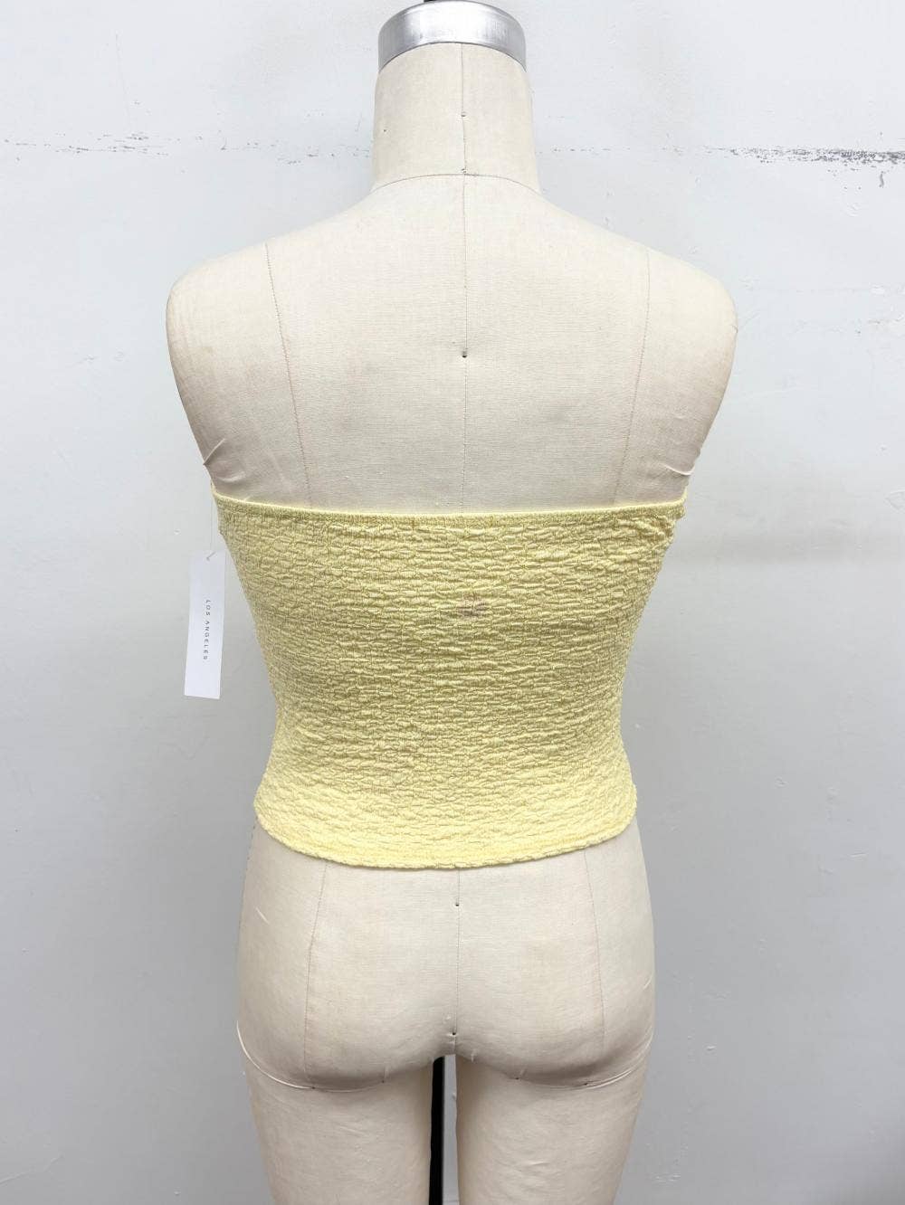 Smocked Twist Front Bandeau Top