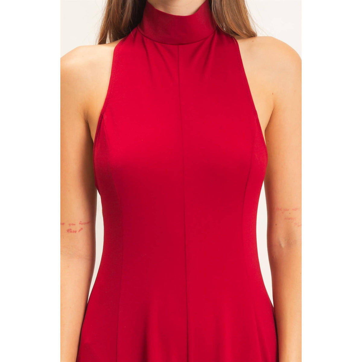Sleeveless Halter Neck Jumpsuit