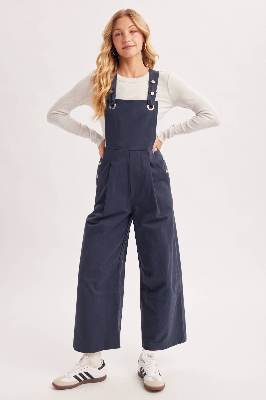 WIDE-LEG OVERALLS JUMPSUIT