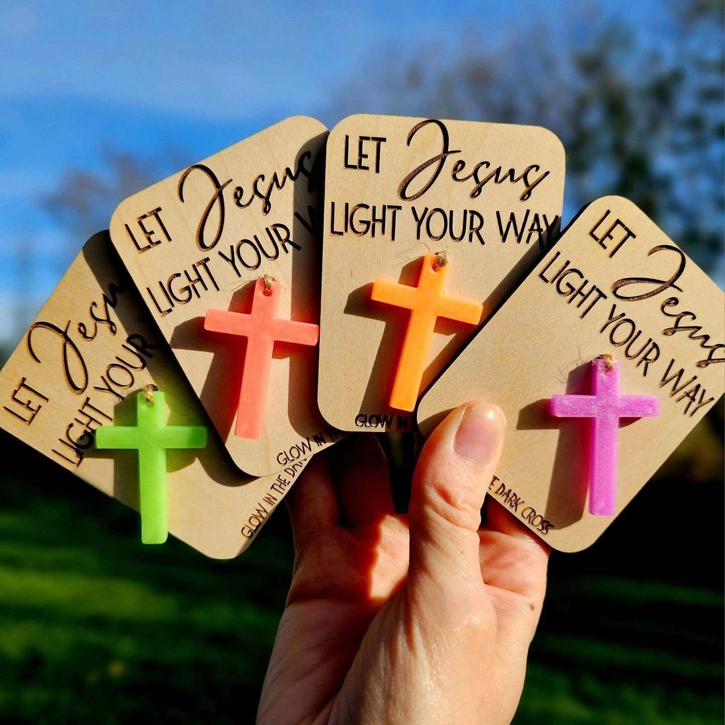 Glow in the Dark Cross- Let Jesus Light Your Way