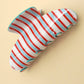 JUMBO STRIPE PLAID OVAL HAIR CLAW CLIPS | 40H1069