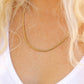 Stainless Steel Gold Wheat Chain Necklace