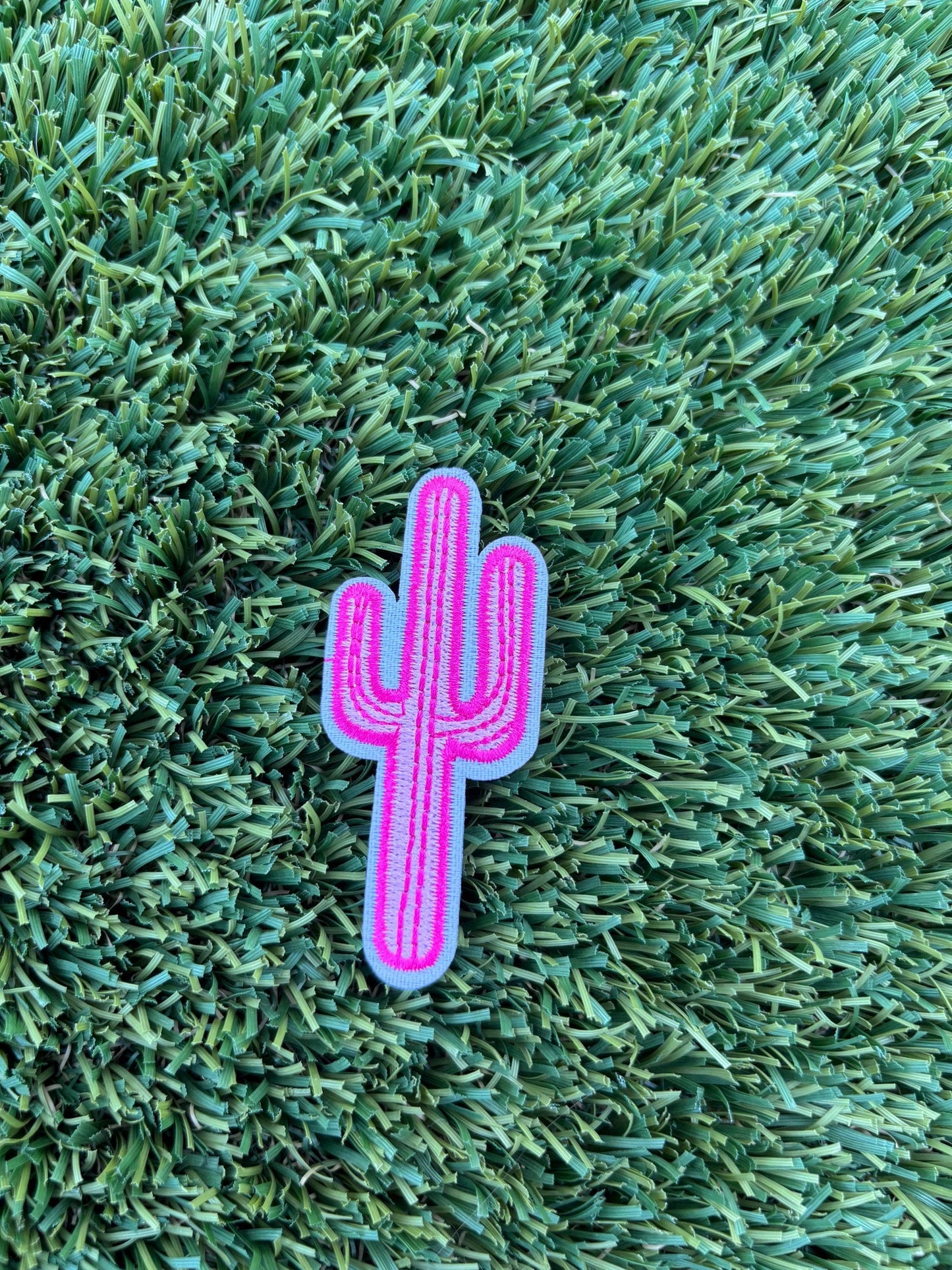 Trendy Pink Cactus Patch