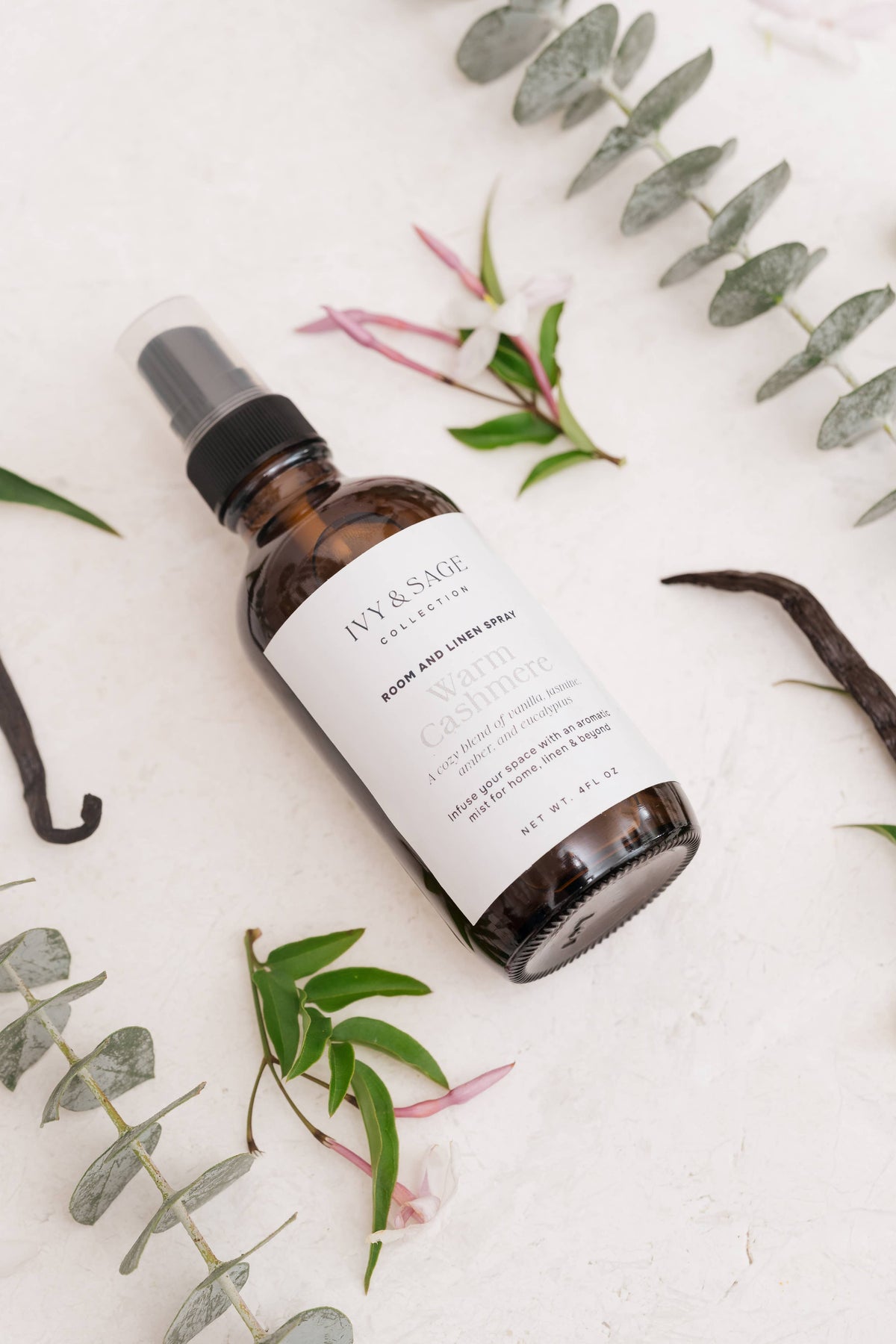 Room & Linen Spray – Warm Cashmere, Vanilla & Jasmine
