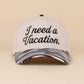 I Need A Vacation Two Tone Snapback Hat
