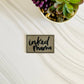 Inked Mama embroidered leather hat patch