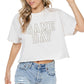 PUFF' Game Day Graphic S/S Faux Cropped Tee