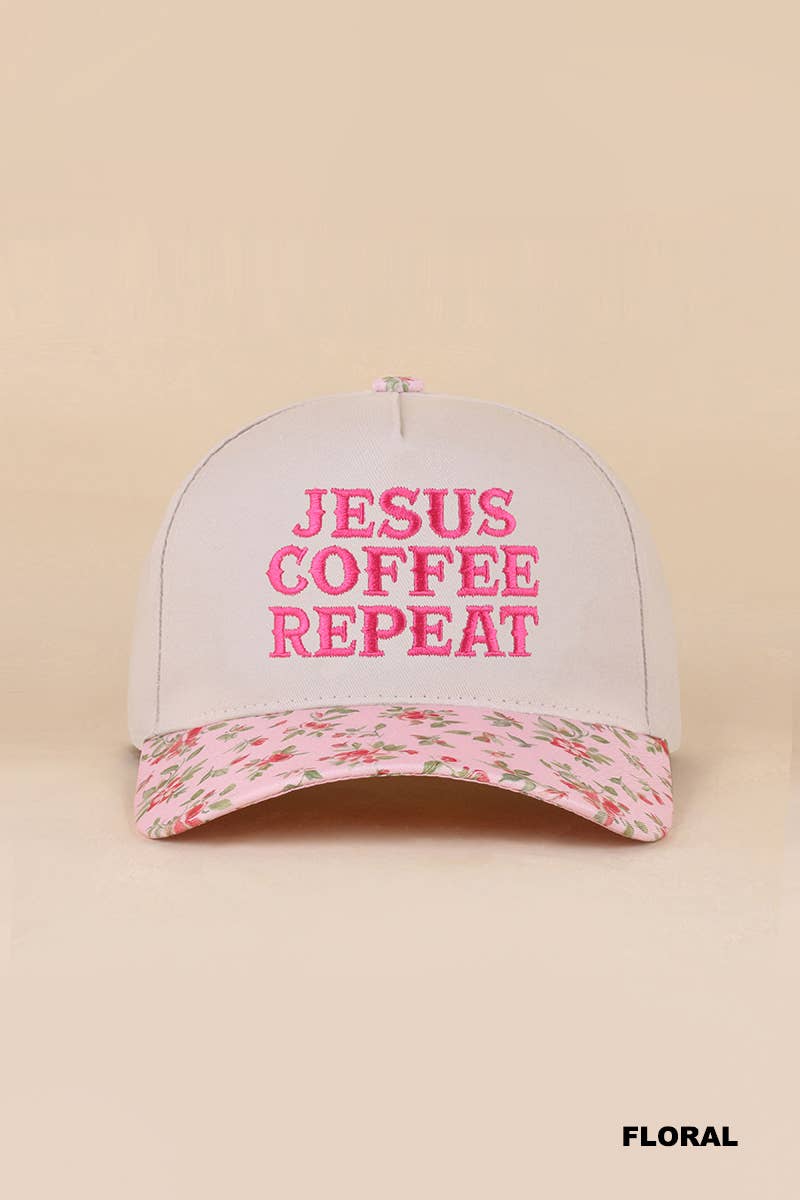 Coffee & Jesus Two Tone Cotton Hat
