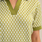 Collar Neck Short-Sleeve Polo Top