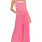 ..Washed Double Gauze Wide Leg Overalls
