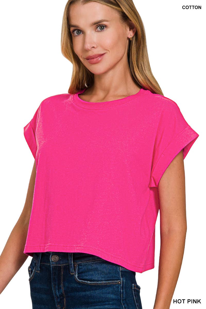 `".Cotton Short Sleeve Tee