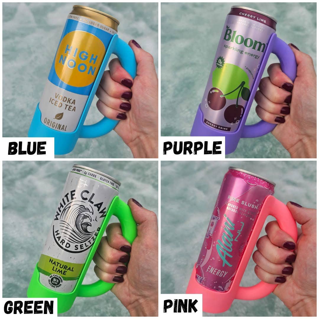 12 oz Slim Can Holder Handle Redbull, Alani Nu, White Claw
