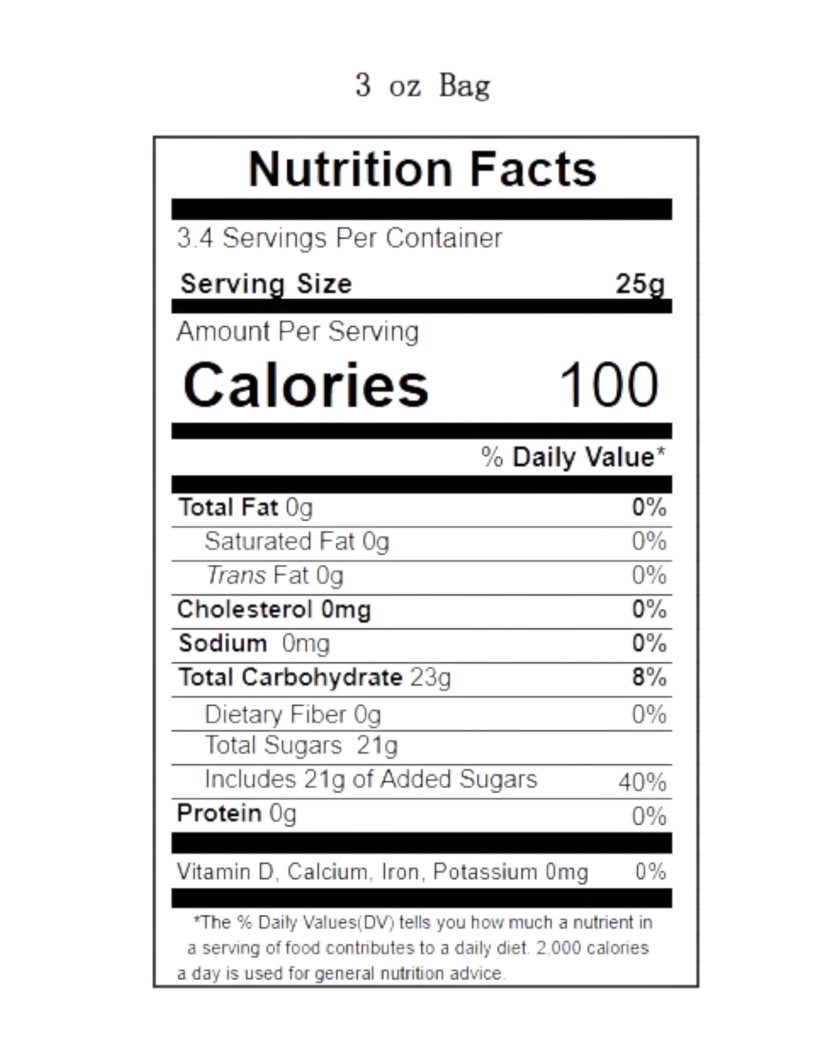 Cunt Candy- Candy for real C's- 3oz Bag