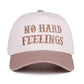 No Hard Feelings Two Tone Canvas Cotton Cap