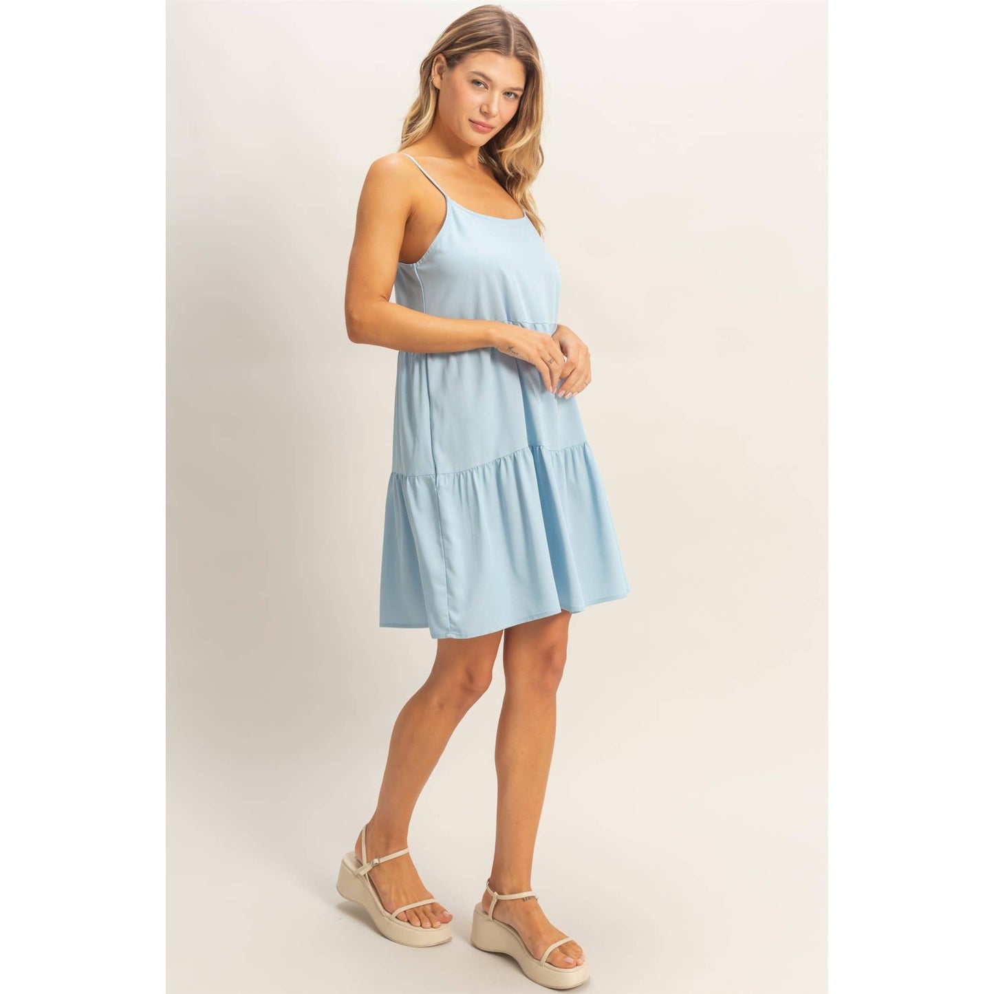 Tiered Spaghetti Strap Dress