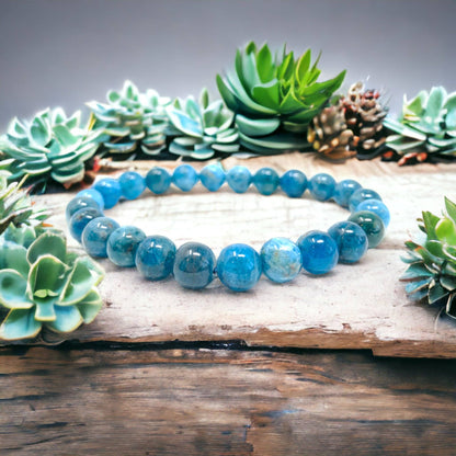 Shades of Blue Crystal BYOB Bracelet Stack