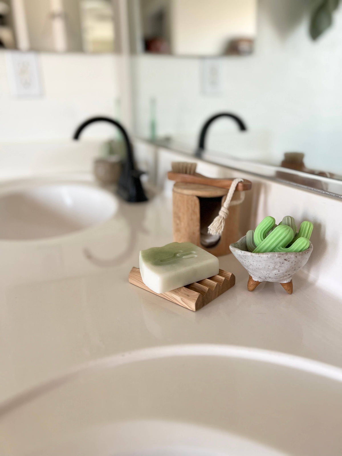 Cactus Mini Soap (Single): Agave (Greens)