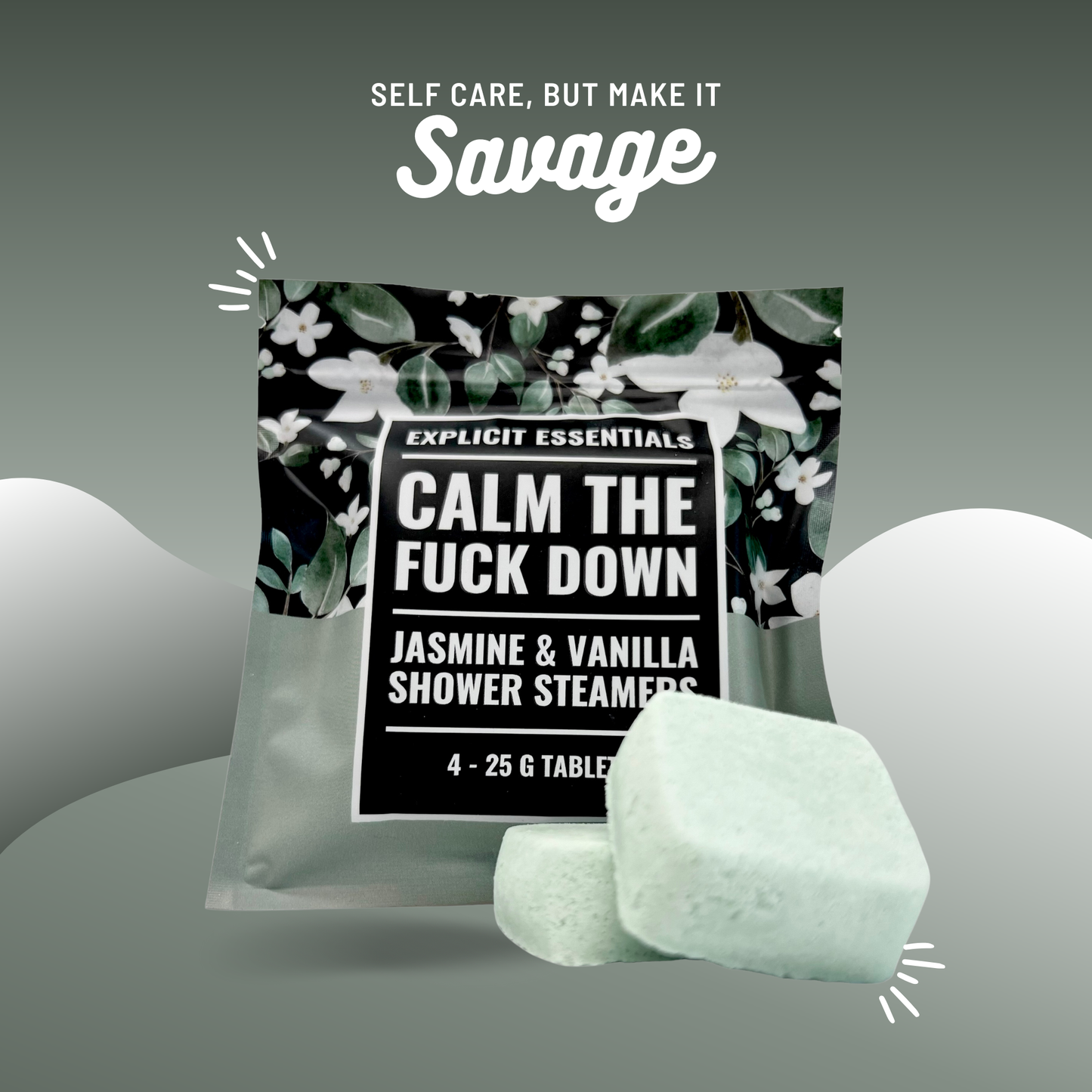 Calm TF Down Shower Steamers