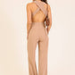 Cross Back Wide Leg Jumpsuit