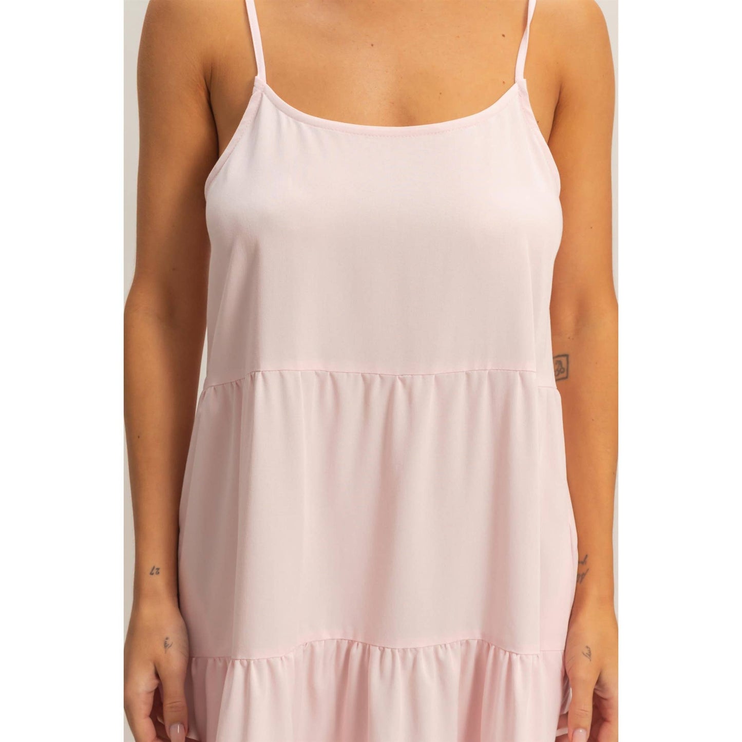Tiered Spaghetti Strap Dress