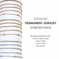 Permanent Jewelry Stainless Steel Chain Starter Kit - 5 Chain Style Pack