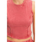 Mineral Washed Sleeveless Top & Wide Leg Pants Set