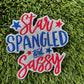 Trendy Star Spangled and Sassy Glitter Patch