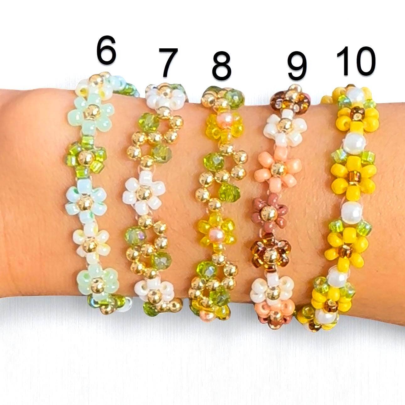 Japanese Miyuki Beaded Flower Bracelet