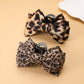 Leopard Print Bow Hair Claw Clips | 40H1215