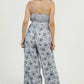 B5957-A987 V NECK JUMPSUIT WITH SLIT LEG DETAILS