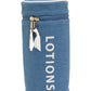 La La Amour 16 oz Cotton Canvas Top Handle Cylinder Toiletry Lotions Case