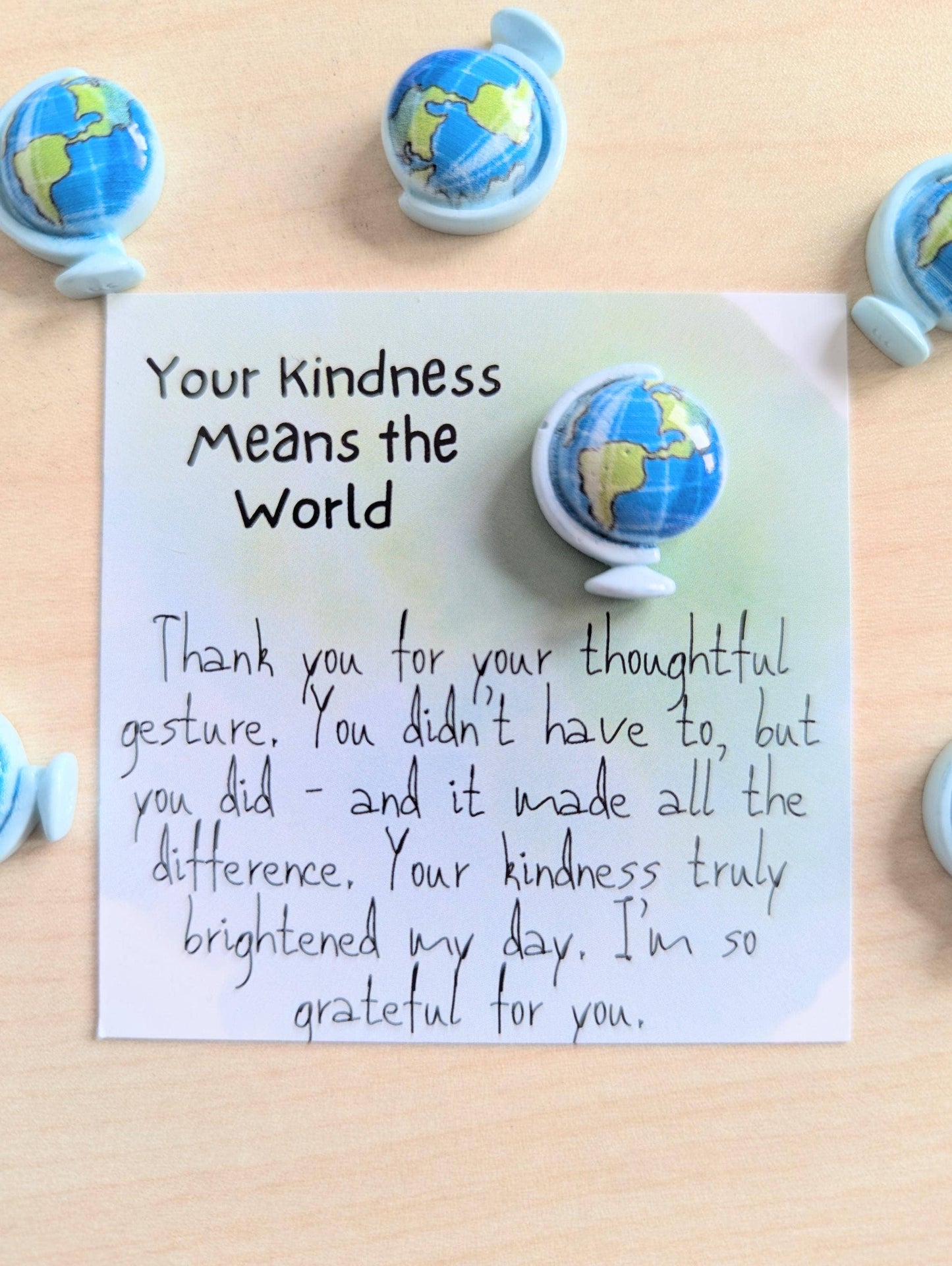 Mini Gratitude Card with Heart Figurine - Appreciation Gift