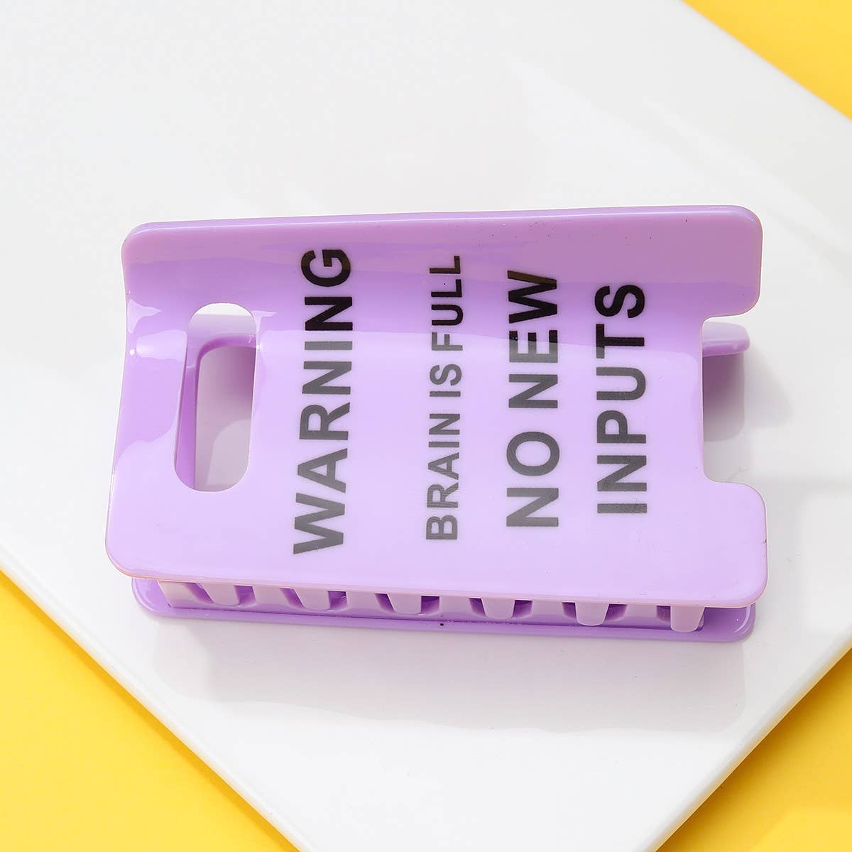 Funny Caution Sign Hair Claw Clip | 40H1055